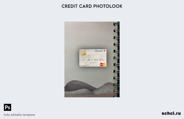 цифровая загрузка Венесуэла Banco Mercantil шаблон фотоизображения на лицевой ст